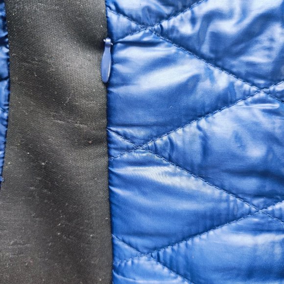 Guess puffer weatherproof jacket dark blue and black women's size M - Picture 6 of 9